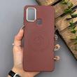 قاب گوشی Galaxy A21S سامسونگ لدر دیزاین پولو Leather Design Polo زرشکی
