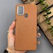 قاب گوشی Galaxy A21S سامسونگ لدر دیزاین پولو Leather Design Polo عسلی