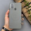 قاب گوشی Galaxy A21S سامسونگ لدر دیزاین پولو Leather Design Polo طوسی