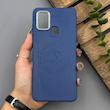 قاب گوشی Galaxy A21S سامسونگ لدر دیزاین پولو Leather Design Polo سرمه ای