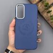 قاب گوشی Galaxy A24 سامسونگ لدر دیزاین پولو Leather Design Polo سرمه ای