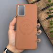 قاب گوشی Galaxy A31 سامسونگ لدر دیزاین پولو Leather Design Polo عسلی