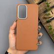 قاب گوشی Galaxy A33 سامسونگ لدر دیزاین پولو Leather Design Polo عسلی