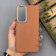 قاب گوشی Galaxy A35 سامسونگ لدر دیزاین پولو Leather Design Polo عسلی
