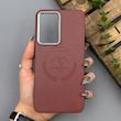 قاب گوشی Galaxy A36 سامسونگ لدر دیزاین پولو Leather Design Polo زرشکی