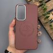قاب گوشی Galaxy A55 سامسونگ لدر دیزاین پولو Leather Design Polo زرشکی 