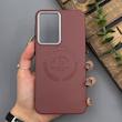 قاب گوشی Galaxy A56 سامسونگ لدر دیزاین پولو Leather Design Polo زرشکی