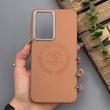 قاب گوشی Galaxy A56 سامسونگ لدر دیزاین پولو Leather Design Polo عسلی