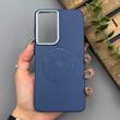 قاب گوشی Galaxy S21 FE سامسونگ لدر دیزاین پولو Leather Design Polo سرمه ای