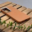 قاب گوشی Galaxy S21 FE سامسونگ لدر دیزاین پولو Leather Design Polo عسلی کد E1-1001987