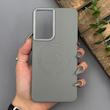 قاب گوشی Galaxy S21 FE سامسونگ لدر دیزاین پولو Leather Design Polo طوسی 