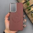 قاب گوشی Galaxy S21 FE سامسونگ لدر دیزاین پولو Leather Design Polo زرشکی