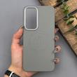 قاب گوشی Galaxy S24 FE سامسونگ لدر دیزاین پولو Leather Design Polo طوسی