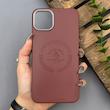 قاب گوشی iPhone 11 Pro Max آیفون لدر دیزاین پولو Leather Design Polo زرشکی 