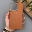 قاب گوشی iPhone 14 Pro Max آیفون لدر دیزاین پولو Leather Design Polo عسلی 