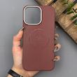 قاب گوشی iPhone 14 Pro Max آیفون لدر دیزاین پولو Leather Design Polo زرشکی