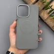 قاب گوشی iPhone 14 Pro Max آیفون لدر دیزاین پولو Leather Design Polo طوسی