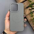قاب گوشی iPhone 14 Pro آیفون لدر دیزاین پولو Leather Design Polo طوسی