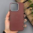 قاب گوشی iPhone 15 Pro آیفون لدر دیزاین پولو Leather Design Polo زرشکی 
