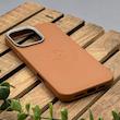 قاب گوشی iPhone 16 Pro Max آیفون لدر دیزاین پولو Leather Design Polo عسلی کد E1-1002103