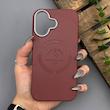 قاب گوشی iPhone 16 آیفون لدر دیزاین پولو Leather Design Polo زرشکی