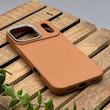 قاب گوشی iPhone 17 Pro Max آیفون لدر دیزاین پولو Leather Design Polo عسلی کد E1-1002120