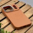 قاب گوشی iPhone 17 Pro آیفون لدر دیزاین پولو Leather Design Polo عسلی کد E1-1002124