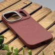 قاب گوشی iPhone 17 Pro آیفون لدر دیزاین پولو Leather Design Polo زرشکی کد E1-1002126