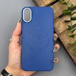قاب گوشی iPhone X - XS آیفون لدر دیزاین پولو Leather Design Polo سرمه ای