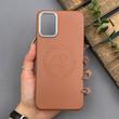 قاب گوشی Poco M3 - Redmi 9T شیائومی لدر دیزاین پولو Leather Design Polo عسلی