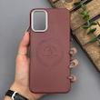 قاب گوشی Poco M3 - Redmi 9T شیائومی لدر دیزاین پولو Leather Design Polo زرشکی