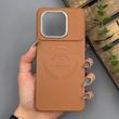 قاب گوشی Poco X6 Pro - Redmi K70E شیائومی لدر دیزاین پولو Leather Design Polo عسلی