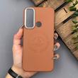 قاب گوشی Redmi Note 8 - Redmi Note 8 2021 شیائومی لدر دیزاین پولو Leather Design Polo عسلی 