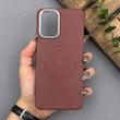 قاب گوشی Redmi Note 10 4G - Redmi Note 10S - Poco M5S شیائومی لدر دیزاین پولو Leather Design Polo زرشکی