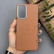 قاب گوشی Redmi Note 11 4G - Redmi Note 11S شیائومی لدر دیزاین پولو Leather Design Polo عسلی