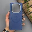 قاب گوشی Redmi Note 14 Pro 5G - Redmi Note 14 Pro Plus - Poco X7 شیائومی لدر دیزاین پولو Leather Design Polo سرمه ای