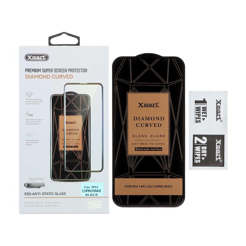 گلس گوشی iPhone 13 Pro Max آیفون شیشه ای XMART سری Diamond Curved ESD Anti Static اورجینال