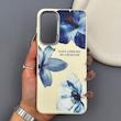 قاب گوشی Galaxy A16 سامسونگ طرح گل لیلیوم جدید با لنز سیلور