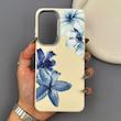 قاب گوشی Galaxy S25 FE سامسونگ طرح گل لیلیوم جدید با لنز سیلور