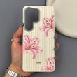 قاب گوشی Galaxy S26 Ultra سامسونگ طرح گل لیلیوم جدید با لنز سیلور