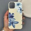 قاب گوشی iPhone 11 آیفون طرح گل لیلیوم جدید با لنز سیلور