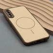 قاب گوشی Galaxy A30S - A50S - A50 سامسونگ PVD CASE مات دور سیلیکونی طرح مگ‌سیف محافظ لنزدار قهوه ای کد 1003126