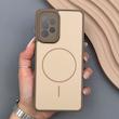 قاب گوشی Galaxy A52 4G - A52 5G - A52S سامسونگ PVD CASE مات دور سیلیکونی طرح مگ‌سیف محافظ لنزدار قهوه ای