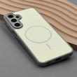 قاب گوشی Galaxy A16 سامسونگ PVD CASE مات دور سیلیکونی طرح مگ‌سیف محافظ لنزدار خاکستری کد 1003141