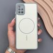 قاب گوشی Galaxy A51 سامسونگ PVD CASE مات دور سیلیکونی طرح مگ‌سیف محافظ لنزدار خاکستری 