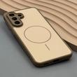 قاب گوشی Galaxy A56 سامسونگ PVD CASE مات دور سیلیکونی طرح مگ‌سیف محافظ لنزدار قهوه ای کد 1003158