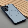 قاب گوشی Galaxy A56 سامسونگ PVD CASE مات دور سیلیکونی طرح مگ‌سیف محافظ لنزدار سرمه ای کد 1003159