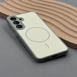 قاب گوشی Galaxy S25 FE سامسونگ PVD CASE مات دور سیلیکونی طرح مگ‌سیف محافظ لنزدار خاکستری کد 1003174