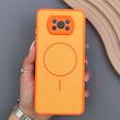 قاب گوشی Poco X3 - Poco X3 Pro شیائومی PVD CASE مات دور سیلیکونی طرح مگ‌سیف محافظ لنزدار نارنجی