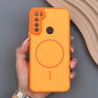 قاب گوشی Redmi Note 8 - Redmi Note 8 2021 شیائومی PVD CASE مات دور سیلیکونی طرح مگ‌سیف محافظ لنزدار نارنجی